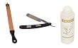 Col. Conk Straight Razor, Simco Leather Razor Strop & Fromm Strop Dressing Combo