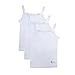 Feathers Girls Solid White Tagless Cami Super Soft Undershirts (3/Pack) 3 yrs, White