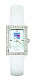 NHL New York Rangers Ladies Allure Watch White Leather Strap