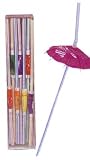 Luau Party Umbrella Straws - Hawaiian Party Supplies (25)