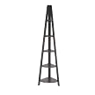 5-Shelf Corner Bookcase - Espresso