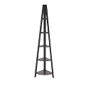 5-Shelf Corner Bookcase - Espresso