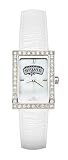 San Antonio Spurs Ladies Allure Watch White Leather Strap