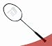 DHS 4806 Aluminum-Graphite Shaft Badminton Racket, Double Happiness (DHS)