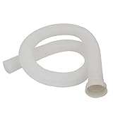 uxcell　排水管　ドレンパイプ　チューブホース　プラスチック　ホワイト　100cm長