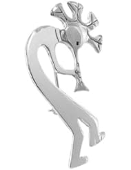 Sterling Silver Dancing Figure 28mm x 49mm Pin