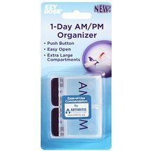 Ezy Dose 1 Day AM/PM Push Button Pill Reminder