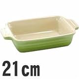 Le Creuset(ルクルーゼ) スタッカブル・レクタンギュラー・ディッシュ 21cm フルーツグリーン 910047-21-71