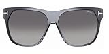 Tom Ford Federico FT0188 Sunglasses - 20B Crystal Gray (Gray Gradient Lens) - 58mm