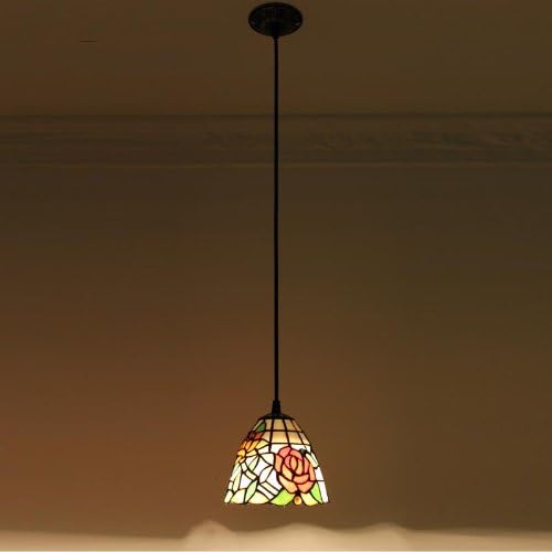 TOYM UK- European garden roses chandelier bar chandelier aisle lights porch windows Single Head pastoral chandelier