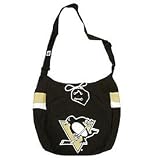 Pittsburgh Penguins Large Jersey Mesh Shoulder Tote Bag in Black