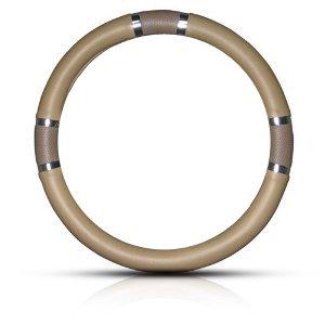 Beige Steering Wheel Cover