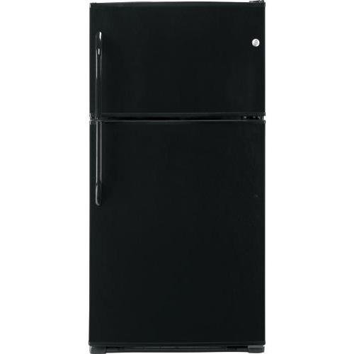 GE GTH21KBXBB 21 Cu. Ft. Black Freestanding Top Freezer Refrigerator
