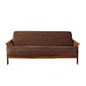 Soft Suede Futon Slipcover - Chocolate