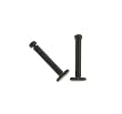 Black Bioflex Push-Fit Labret/Monroe with Press Fit 2mm Red Gem - 14g - Sold as a Pair