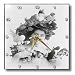 Easter Bonnet - easter, woman, hat, chicks, flowers, bonnet, vintage - 10x10 Wall Clock