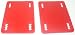 Skateboard 2 RED RISER PADS 1/8