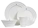 Ethos Aldo Zilli Fine Bone China Dinner Set, 16 Piece in a Colour Gift Box