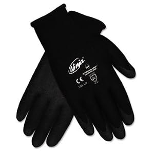 Memphis N9699XL - Ninja HPT PVC coated Nylon Gloves, Extra Large, Black