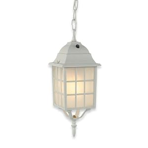 Royce Lighting RLC3342ES-40 Outdoor Convertible Lantern White with Frosted Globe by 