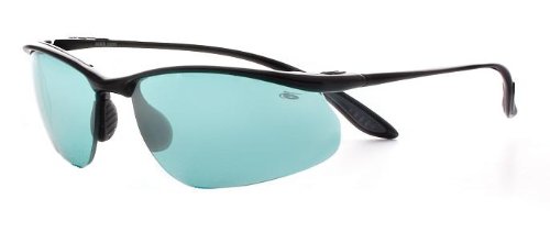 Bolle Sunglasses Kicker Shiny Black Frame with Competivision Gun Tennis Lenses