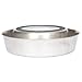 ICONIC PET 64 oz/ 8 Cup Stainless Steel Non Skid Pet Food/Water Bowl - Noise Free Ant Resistant Dog/Cat Feeding Bowl with Unique Design & Rubber Base Makes It an Elegant Ant Proof Dish