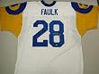 Marshall Faulk Signed St. Louis Rams Throwback Jersey