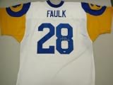 Marshall Faulk Signed St. Louis Rams Throwback Jersey