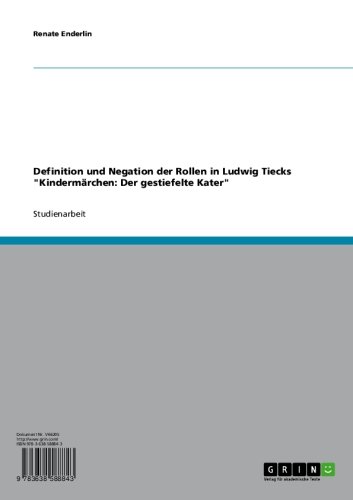 Definition und Negation der Rollen in Ludwig Tiecks 