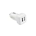 KabelDirekt 4.8A / 24W 2 Port High Speed Car Charger with IDD Technology (Intelligent Device Detection) for Apple, Samsung, Android, iOS devices and a lot more - 12-18V - white - TOP Series