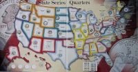 US United State Quarters Collector Map Album