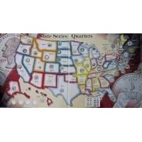 us state quarters collector map album