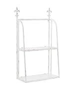 Metal Loft Estantería De Pared Blanco