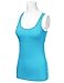 DRESSIS Women's Scoop Neck Sleeveless Racerback Fitted Cotton Tank Top (19 COLORS)