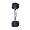 Cap Barbell Rubber Coated Hex Dumbbell with Contoured Chrome Handle (5-Pound)