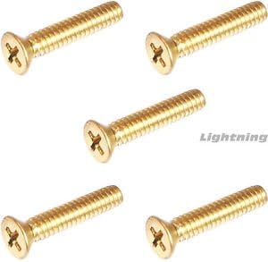 Phillips Flat Head Machine Screw Solid Brass 10-32 x 1" Qty 100