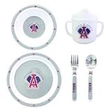 Los Angeles Angels MLB Children's 5 Piece Dinner Set
