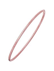 Goldenweave Collection 14K Rose Gold Bangle ( Length 7.25 Inch )