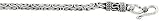 20 Sterling Silver 3/16 Medium Thick Square Byzantine Chain