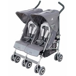 Maclaren Twin Techno Stroller - Silver Grey/Charcoal