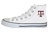 Game Day Soles Hi Top Optical White Texas A&M University Logo Canvas