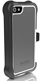 Ballistic SX0945-M185 SG Maxx Case with Holster for iPhone 5, Charcoal Silicone/Charcoal TPU/White PC - 1 Pack - Retail Packaging - Gray