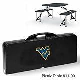 West Virginia Mountaineers Portable Folding Table and Seats