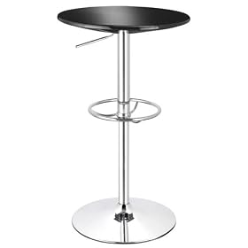 Zuo Dining Tables 601121 MARTINI BAR TABLE BLACK by Bar Stools