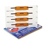 E-Z Place Paper Fasteners, Bonded, Self-Adhesive, 1 Length, 48/Pack