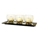 31fISOPYrqL. SL160  Pomeroy Batik Lighting Décor Tray with Candle Holders