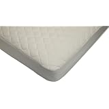 American Baby Company Organic Waterproof Natural Quilted Fitted Crib Mattress Pad Cover
