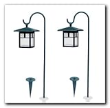 Brinkmann Solar Gallery Metal Series - Hanging Cypress Solar Powered LED Garden Accent Light (2-Light Set)