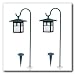Brinkmann - Solar Gallery Metal Series - Hanging Cypress Solar Powered LED Garden Accent Light (2-Light Set) (822-1506-2)