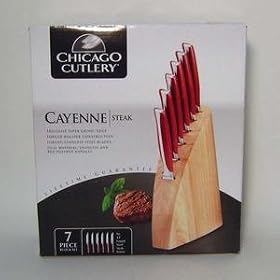 Buy Chicago Cutlery Cayene Steak Knives with Block 7 Piece Set